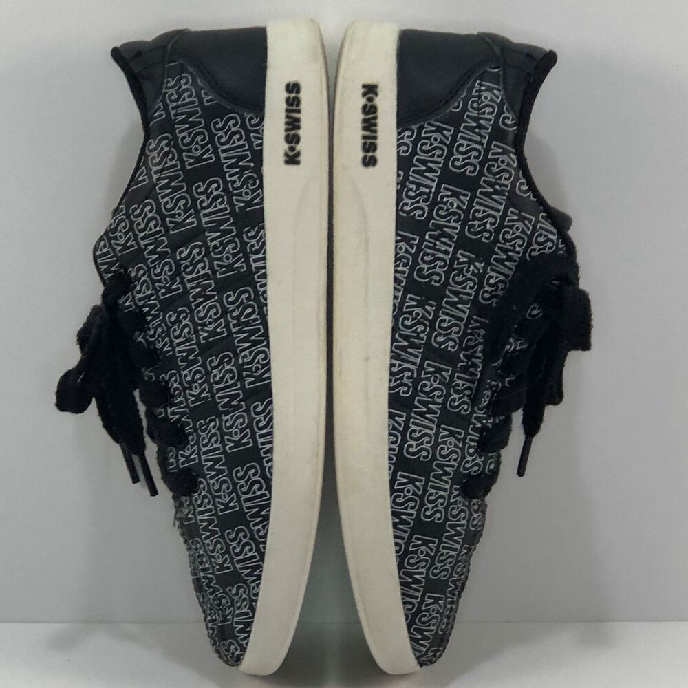 K-SWISS Shoes Youth Sz 5 Black Logo Print Sneakers Low 83643 Unisex Varsity - Picture 4 of 10